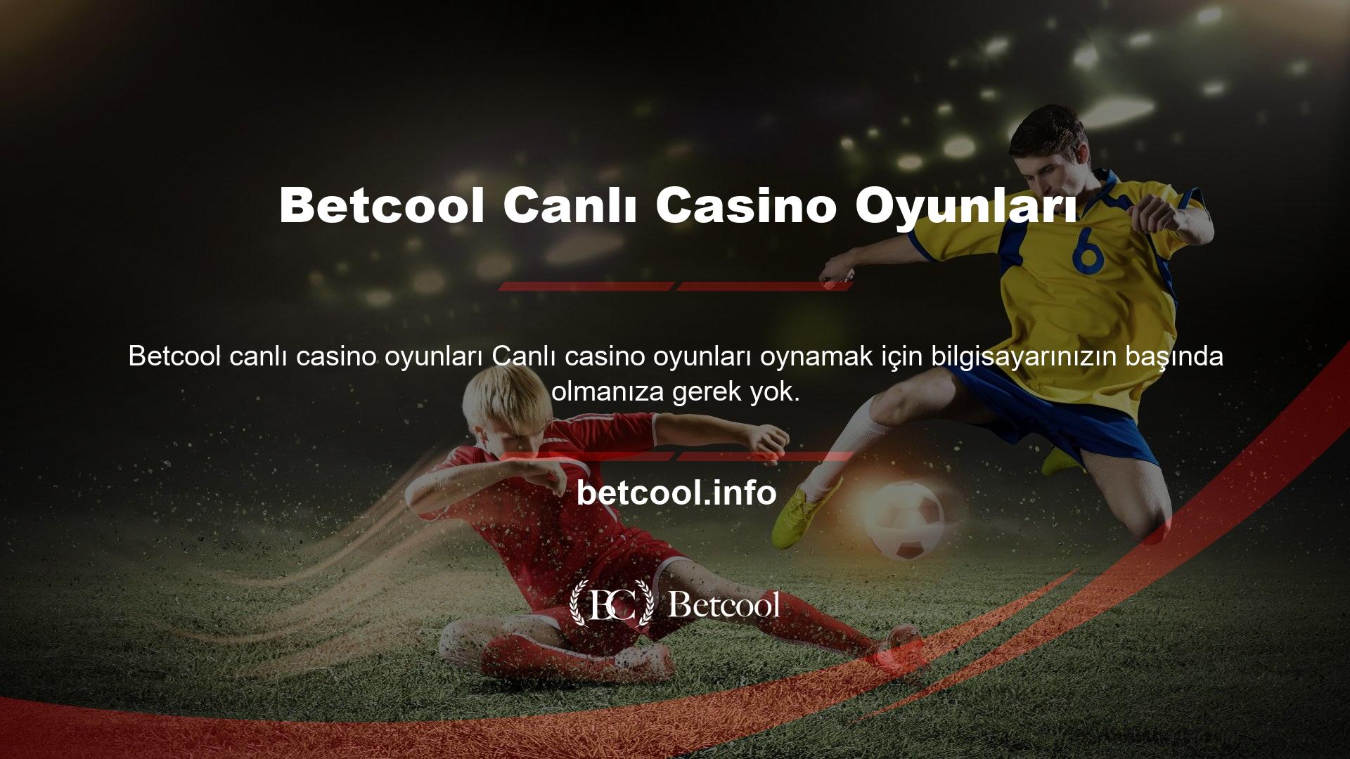 Betcool Canlı Casino Oyunları