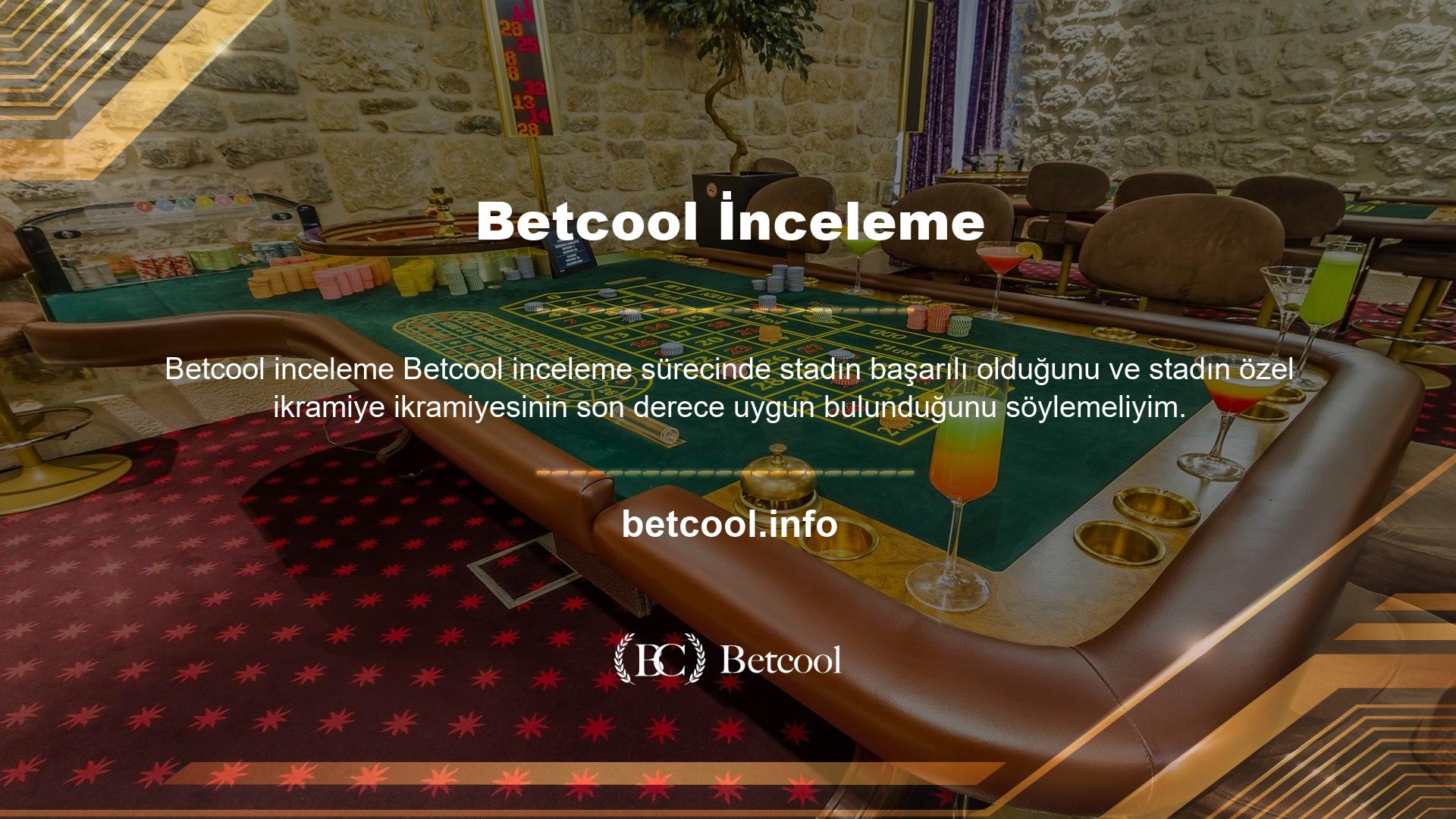 Tüm çevrimiçi casino siteleri bonus yatırımlarına odaklanır, ancak Betcool bahisleri konusunda çok cömerttir ve kaybetme bonusları sunar